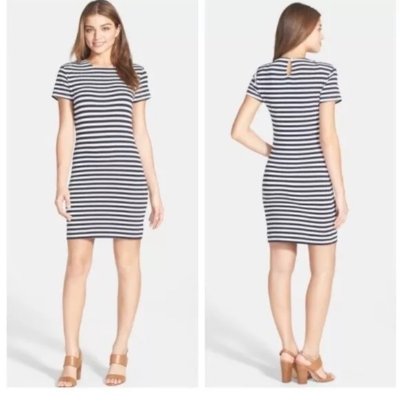 French Connection Dresses & Skirts - FRENCH CONNECTION| SIERRA STRIPED BODYCON DRESS